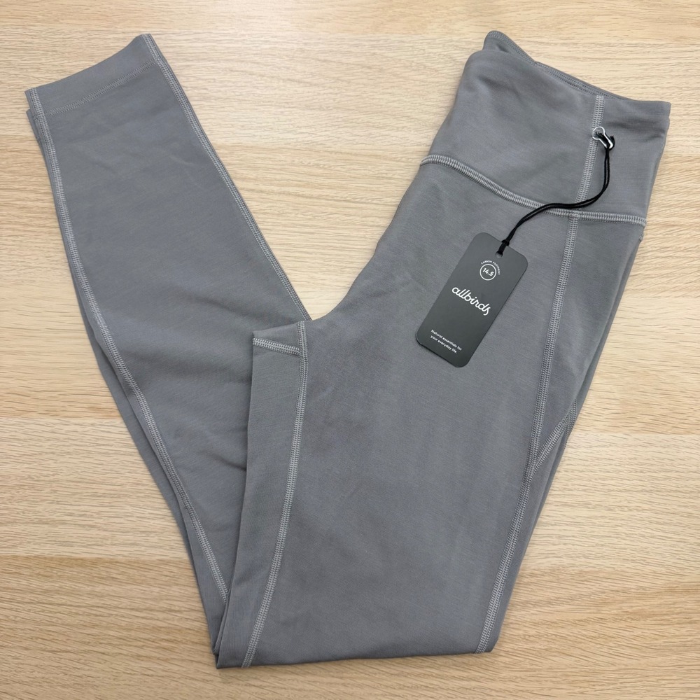 Allbirds Gust Grey Trino Merino High Waist Legging S NWT Athleisure Quiet Luxury